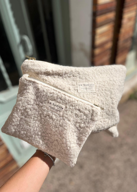 pochette louise petit et grand format moumoute écru