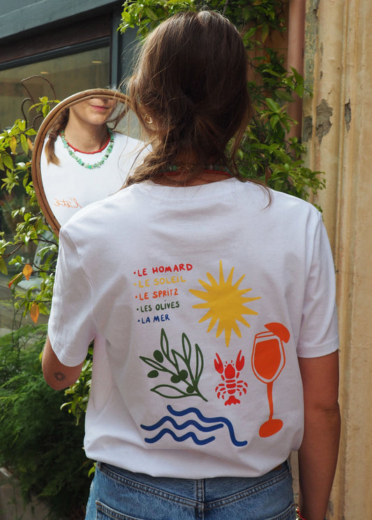 tee-shirt blanc l'été la sudiste atelier dos 1