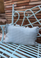 Housse de coussin Gaelle double gaze de coton vert d'eau à personnaliser