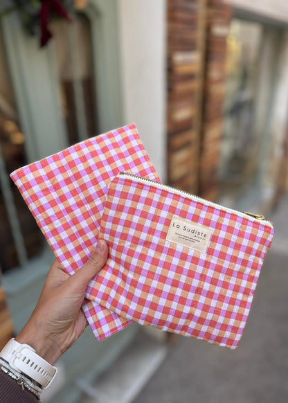 pochette alice matelasse vichy à personnaliser