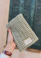 protege carnet vichy vert Marin