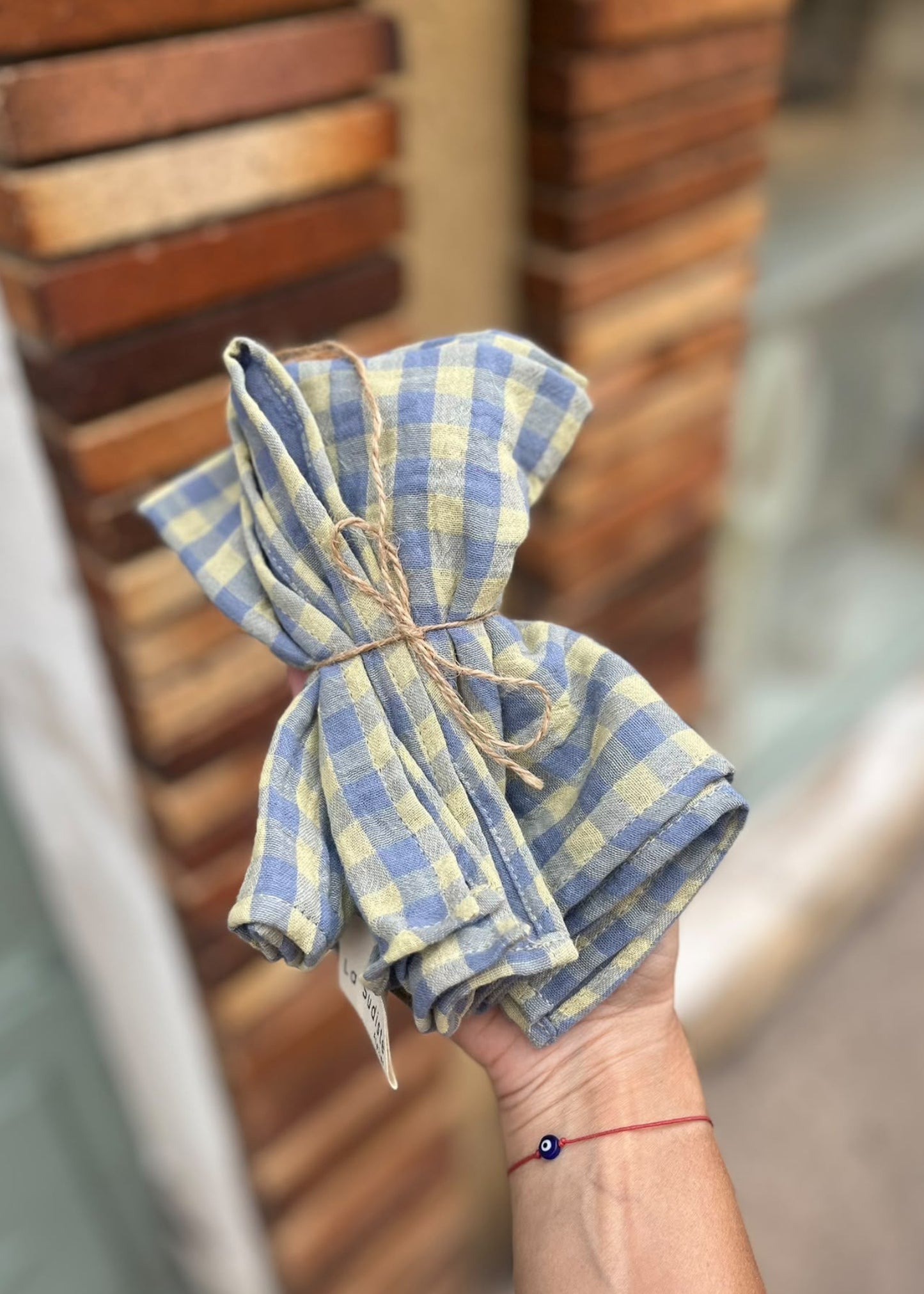 serviette_de_table_maria_vichy_bleu_jaune