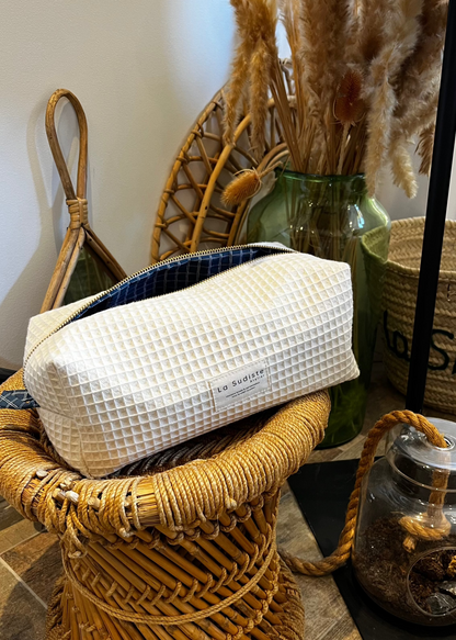 trousse de toilette Pauline bleu marine