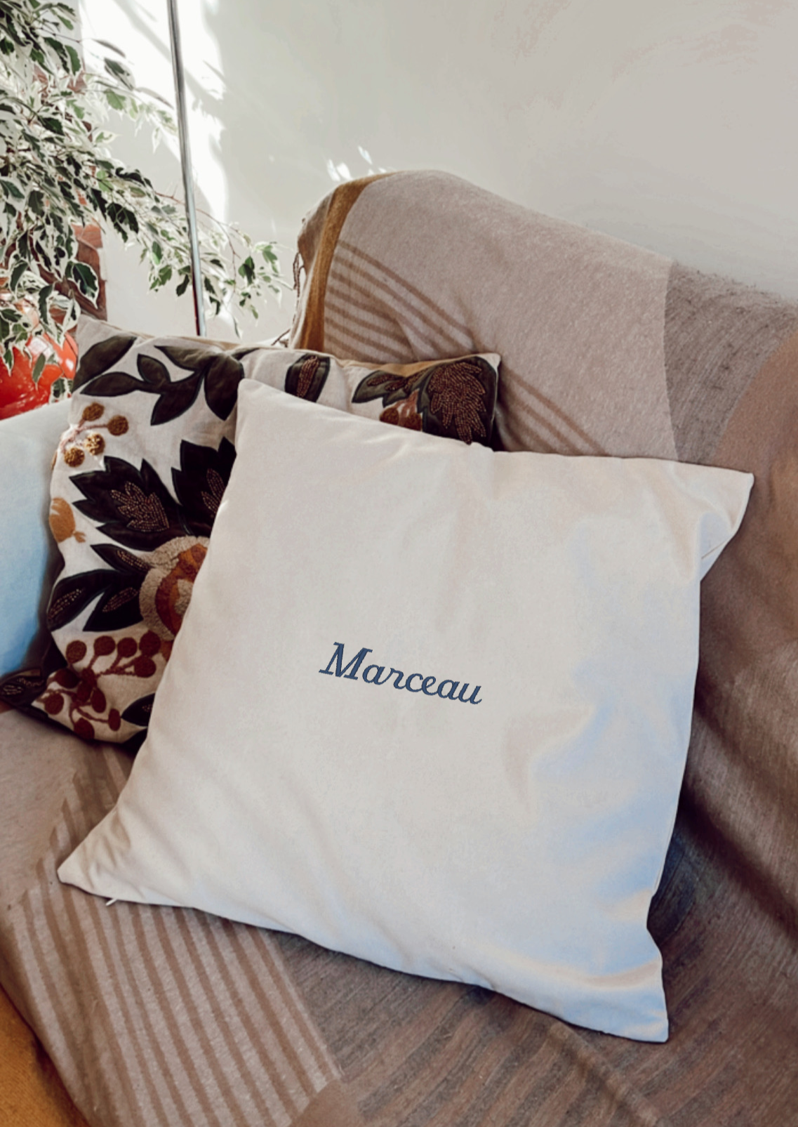 Housse de coussin Marceau personnalisation